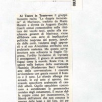 1976 : La doppia incostanza, Revue de presse
