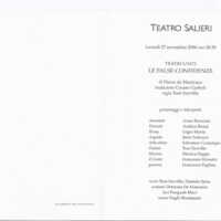 1998 : Le false confidenze (Toni Servillo), Programme (Reprises 2005-2007)