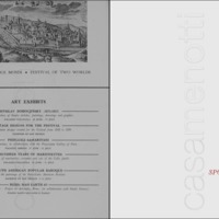 1971 : La finta serva ovvero il furbo punito, Programme du Festival de Spoleto