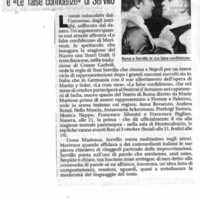 1998 : Le false confidenze (Toni Servillo), Revue de presse