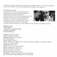 1998 : Le false confidenze (Toni Servillo), Revue de presse (Reprise 2005-2007)