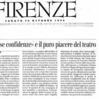 1998 : Le false confidenze (Toni Servillo), Revue de presse