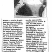 1998 : Le false confidenze (Toni Servillo), Revue de presse