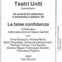 1998 : Le false confidenze (Toni Servillo), Revue de presse