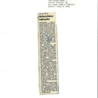 1988 : Arlecchino educato dall’amore (Marco Bernardi) revue de presse
