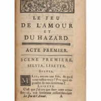 1730 : Le jeu de l’amour et du hasard