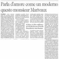 1998 : Le false confidenze (Toni Servillo), Revue de presse