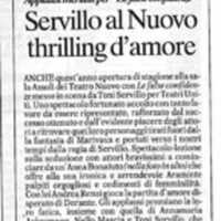 1998 : Le false confidenze (Toni Servillo), Revue de presse