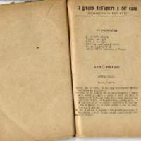 1907 : Il giuoco dell’amore e del caso (Felicina Sacchetti Parvis)