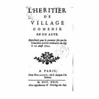 1729 : L’héritier de village