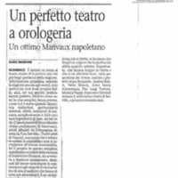 1998 : Le false confidenze (Toni Servillo), Revue de presse