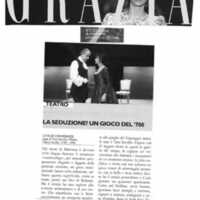 1998 : Le false confidenze (Toni Servillo), Revue de presse (Reprise 2005-2007)
