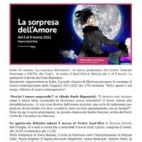2020 : La sorpresa dell’amore (Paolo Bignamini) revue de presse (reprise 2022)