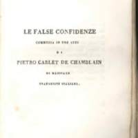 1829 : Le false confidenze [Salvatore Fabbrichesi, 1816]