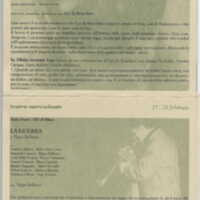 1998 : Le false confidenze (Toni Servillo), Programme 1998