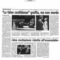 1998 : Le false confidenze (Toni Servillo), Revue de presse (Reprise 2005-2007)
