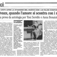 1998 : Le false confidenze (Toni Servillo), Revue de presse