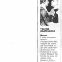 1998 : Le false confidenze (Toni Servillo), Revue de presse