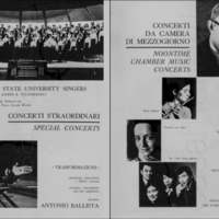 1971 : La finta serva ovvero il furbo punito, Programme du Festival de Spoleto