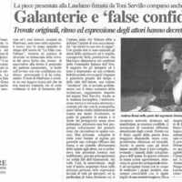 1998 : Le false confidenze (Toni Servillo), Revue de presse