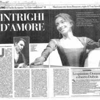 1998 : Le false confidenze (Toni Servillo), Revue de presse
