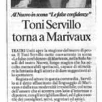 1998 : Le false confidenze (Toni Servillo), Revue de presse
