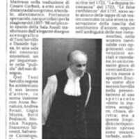 1998 : Le false confidenze (Toni Servillo), Revue de presse (Reprise 2005-2007)