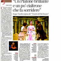 2015 : Il trionfo del dio denaro, Revue de presse
