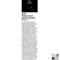 2015 : Il trionfo del dio denaro, Revue de presse