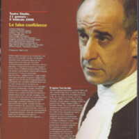 1998 : Le false confidenze (Toni Servillo), Programme (Reprises 2005-2007)