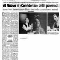 1998 : Le false confidenze (Toni Servillo), Revue de presse
