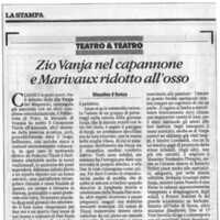 1998 : Le false confidenze (Toni Servillo), Revue de presse