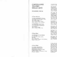 1985 : Le false confidenze, Programme