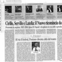 1998 : Le false confidenze (Toni Servillo), Revue de presse (Reprise 2005-2007)