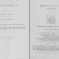 1971 : La finta serva ovvero il furbo punito, Programme du Festival de Spoleto