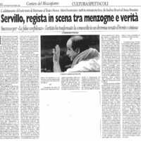 1998 : Le false confidenze (Toni Servillo), Revue de presse