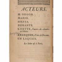 1730 : Le jeu de l’amour et du hasard