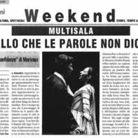 1998 : Le false confidenze (Toni Servillo), Revue de presse (Reprise 2005-2007)