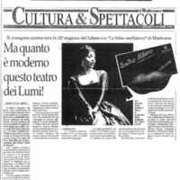 1998 : Le false confidenze (Toni Servillo), Revue de presse
