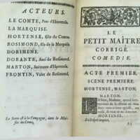 1739 : Le petit-maître corrigé