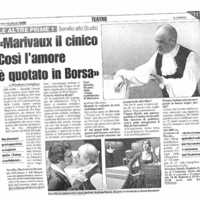 1998 : Le false confidenze (Toni Servillo), Revue de presse (Reprise 2005-2007)