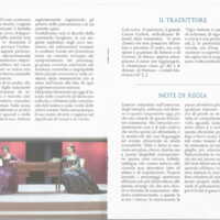 1998 : Le false confidenze (Toni Servillo), Programme (Reprises 2005-2007)