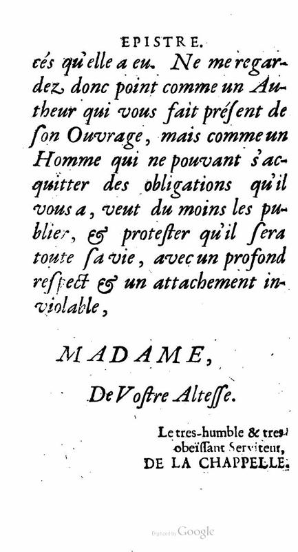 Dédicace de Œuvres de Jean de la Chapelle Dédicace de Œuvres de Jean de la Chapelle