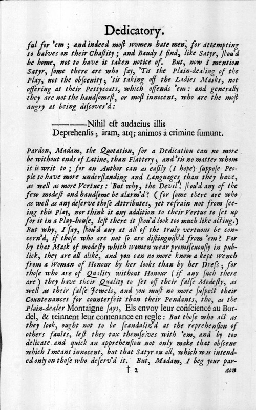 Dédicace de The plain dealer