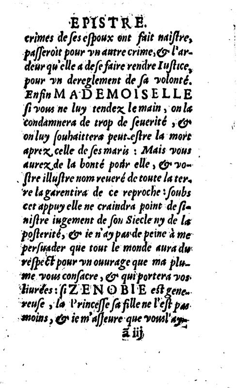 Dédicace de Zénobie Dédicace de Zénobie