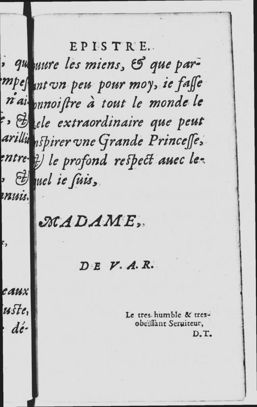Dédicace de l'acte V du Berger fidèle