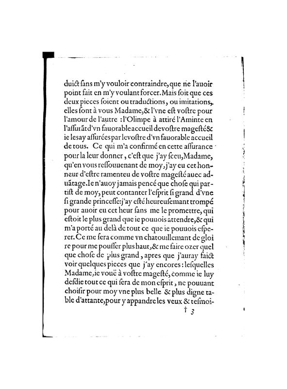 Dédicace de Imitations de Pierre de Brach Dédicace de Imitations de Pierre de Brach