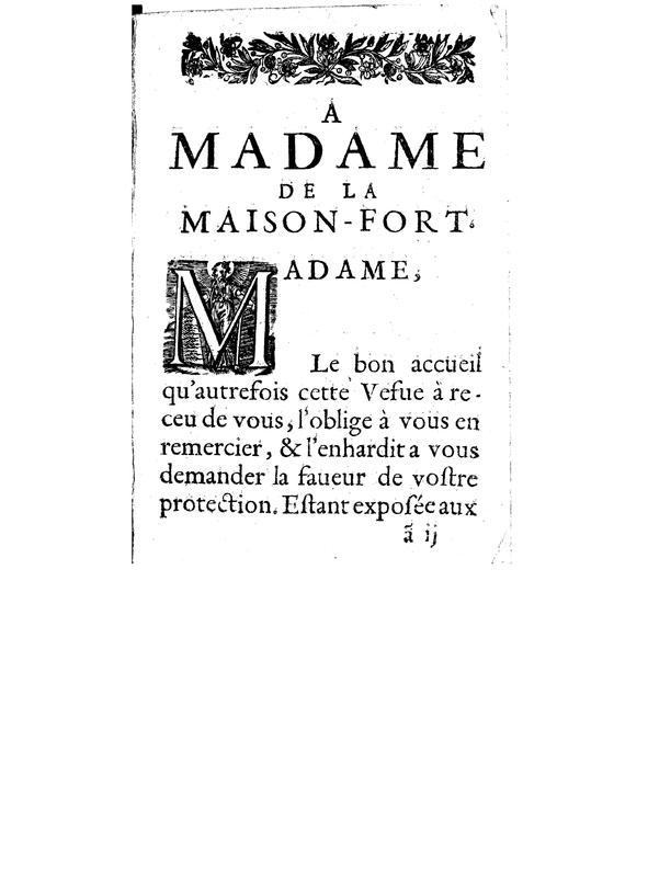 Dédicace de La Veuve Dédicace de La Veuve