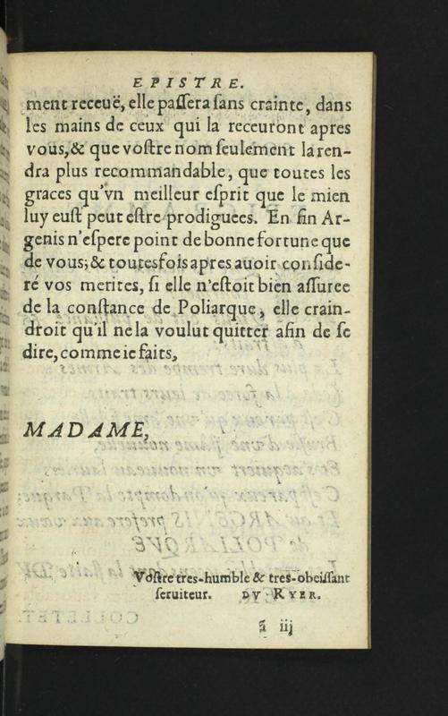 Dédicace de L'Argenis Dédicace de L'Argenis