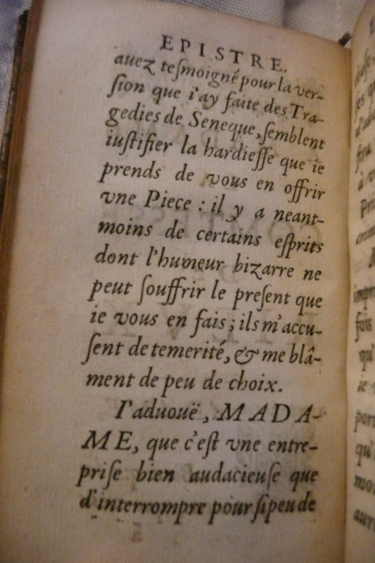 Dédicace de Médée dans Le Théâtre de Sénèque Dédicace de Médée dans Le Théâtre de Sénèque